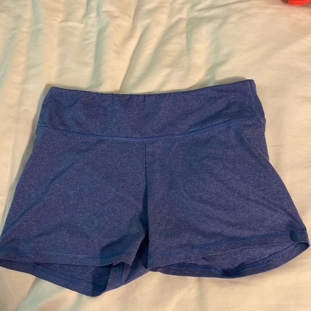 Blue spandex / biker shorts